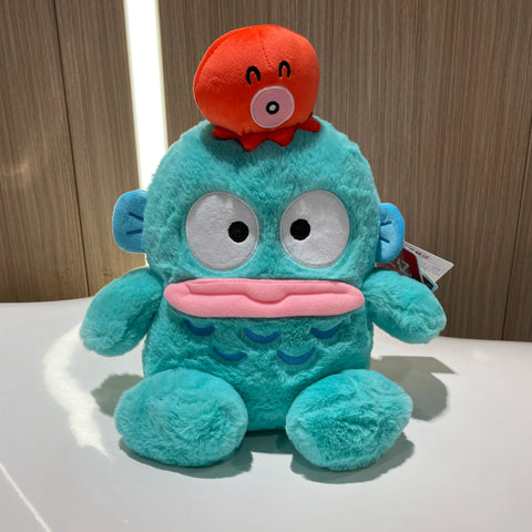 100% Genuine Sanrio Hangyodon Cartoon Plush Toy Hanton Plush Dolls Throw Pillow Birthday Gift Kids Friends Halloween Decoration