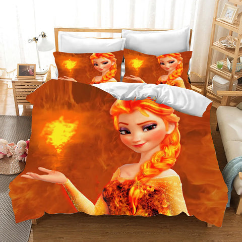 Frozen  3D Children'S Bedding Set Duvet Cover Set kingTwin Size Bedding Sets Universal, Suitable For Children And Adults