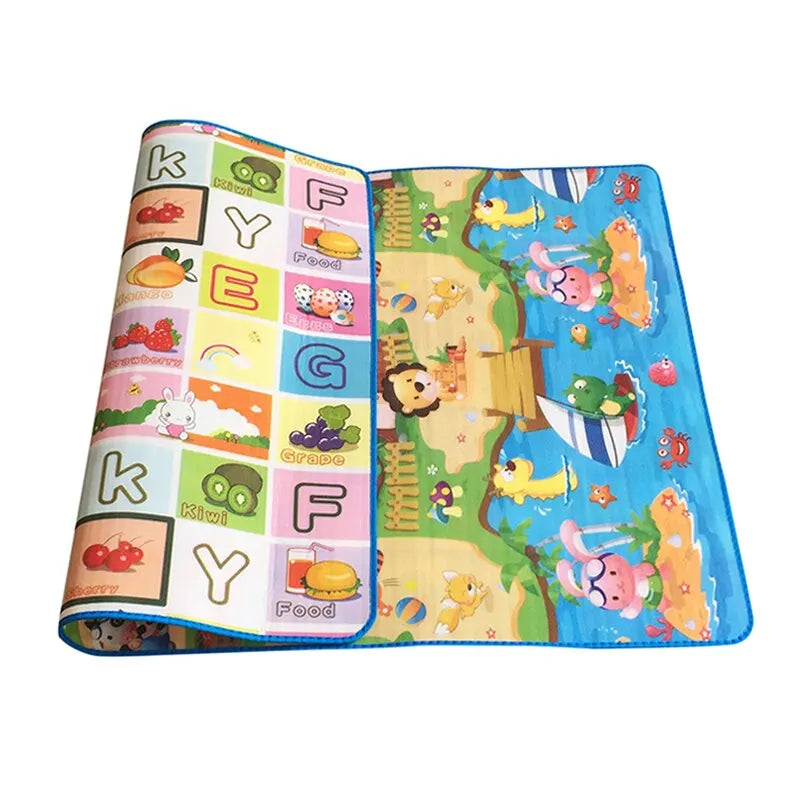 Baby Play Mat Educational Toy for Children Crawling Carpet Game Activity Gym Playground Doubel Sided Printed Kids Rug Foam Floor