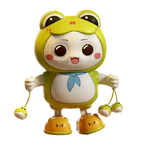 Electronic Pets Dancing Toy With Swing Light Music Cute Frog Cartoon Animal Baby  Learning To Crawl Toys For Kids Gift