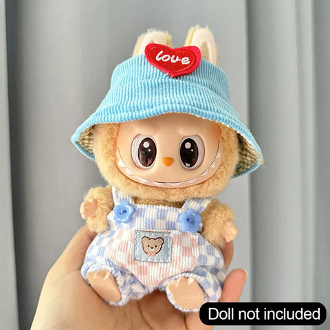 For 17cm 3.0 Ropa Labubu V1 V2 V3 outfit clothes Time to chill doll clothes for labubu II Doll cute clothes