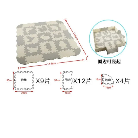 Animal Pattern Baby Play Mat Puzzle Toys For Kids Children EVA Foam Yoga Crawling Mats Floor Tapete Room Decor Baby Child Gifts