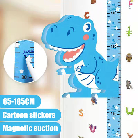 Removable 3d Three-dimensional Cartoon Height Stickers Self-adhesive Children's Magnetic Suction Baby Height Wall Stickers