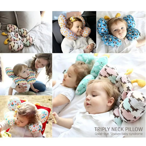Kids Neck Pillow Baby Pillows Newborn Safety Car Seat Head Support Baby Cushion Nursing Pillow Infant Protection Bebe Bedding