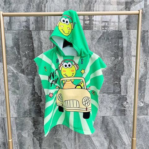 Baby Accessories Cartoon Bath Child Kid Hooded Cloak Bathrobe Towel Beach Towel Baby Children Cartoon Bath Towel Robes