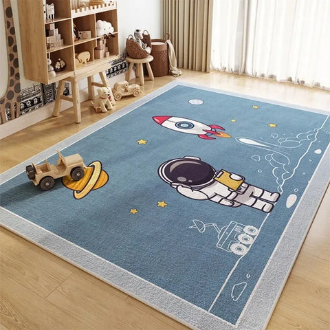 Space Astronauts Carpet for Living Room Home Decoration Sofa Table Large Area Rugs Bedroom Bedside Floor Mat Bathroom Door Mat
