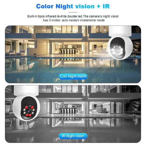 8MP Smart WiFi IP Camera Indoor Home Security Baby Monitor PTZ Camera Automatic Tracking Video Two-way Audio Surveillance Camera