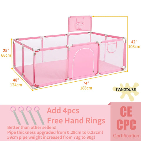 PANGDUBE Baby Playpen Kids Playground for Babies Fence for Children Ball Pit Pool Baby Playground Baby Safety Fence