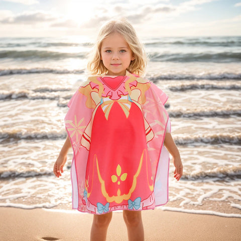 1 CHILDREN'S Hooded Bathrobe, Animal Play, CHILDREN'S Bath Towel, Beach Towel, Go out with a CHILDREN'S Cape