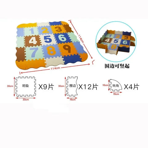 Animal Pattern Baby Play Mat Puzzle Toys For Kids Children EVA Foam Yoga Crawling Mats Floor Tapete Room Decor Baby Child Gifts