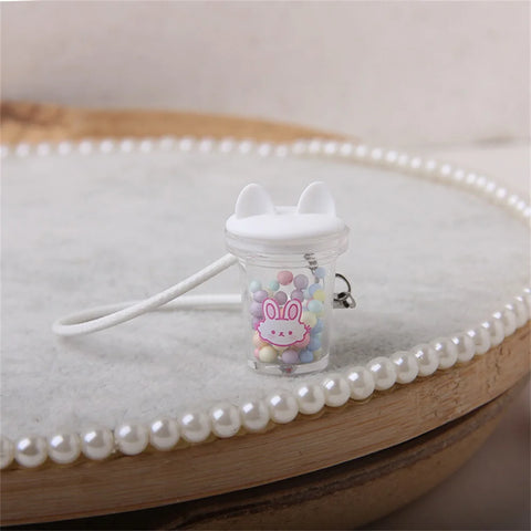 Mini Doll Kettle Pendant Transparent Water Cup for OB11 Dollhouse Scene Accessories BJD Dress Up Toys