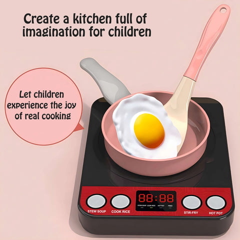 Cutting Fruit Vegetable Play Food Kitchen Toys Set with Cooking Toys Pretend Play Educational Toy for Toddler Children