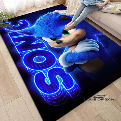 Anime Characters S-Sonic Carpet for Living Room Home Sofa Decoration,Children Game Large Decor Floor Mat Yoga Mat Large Carpet