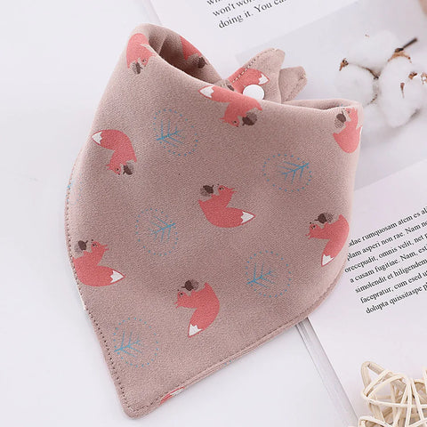 Baby Bibs Cotton Cute Animal Print Saliva Towel Bandana Bibs Newborn Teething Drooling Bib Unisex Feeding Apron For Boy Girl