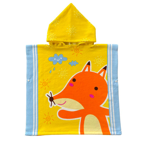 Baby Accessories Cartoon Bath Child Kid Hooded Cloak Bathrobe Towel Beach Towel Baby Children Cartoon Bath Towel Robes