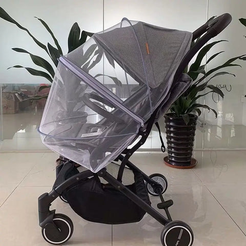 Mosquito Net Full Cover for Baby Car seat Cover Cradles Stroller Mosquito Netting Stretchable Netting Dual-Use Zipper Mesh