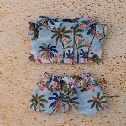 Hawaii Summer Beach Style Clothes For labubu 3.0 v1/v2/v3 clothes outfits For Ropa labubu Doll Clothes Accessories