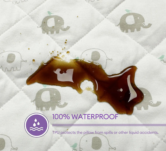 Crib Mattress Protector Sheets Fitted Waterproof Mattress Pad Cover Noiseless & Washable Quilted Toddler Mattress Protector