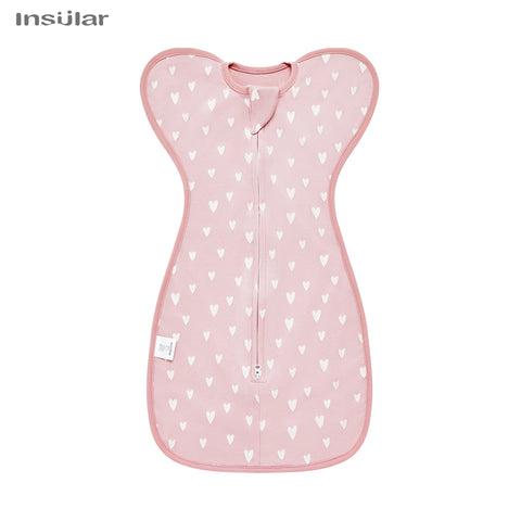 INSULAR Baby Sleeping Bag Newborn Baby Swaddle Sleeveless Sleep Sack Summer Thin Cotton Soft 2-Ways Zipper Diaper Changing