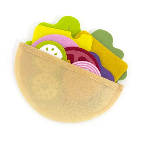 28PCS Felt Food Burger Sandwich Food Set Children Pretend to Play Food Sandwich Toys Children's Kitchen Role Playing Gifts
