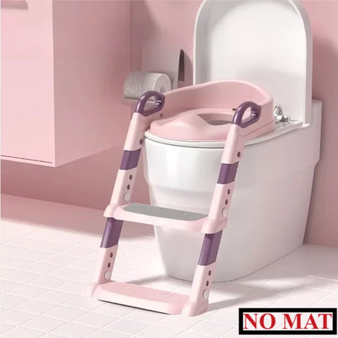 Children's Toilet Seat Stairway Baby Boys and Girls Toilet Folding Stand Step Stool Children's Step Toilet Seat Ring