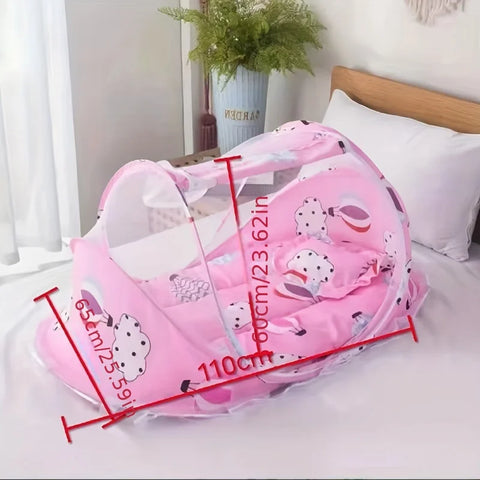 Baby Travel Bassinet Portable Bassinet-Folding Baby Bed Baby Bassinet Bed Mini Travel Crib Infant Travel Bed with Mosquito Net