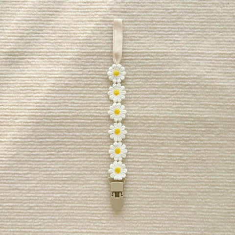 Little Daisy Baby Pacifier Clips Pacifier Chain Nipple Bracket Holder for Nipples Toddler Girl Baby Shower Gift Baby Accessories