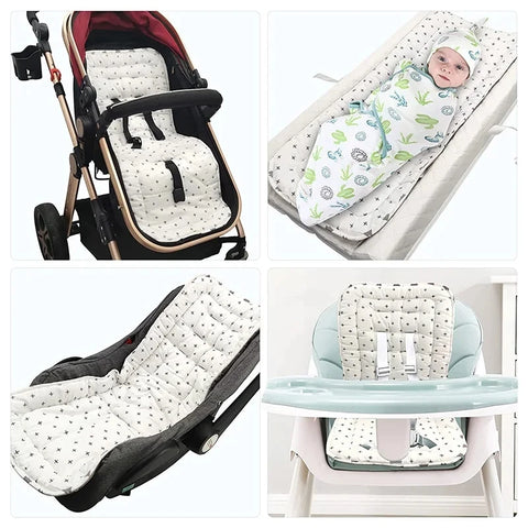 Baby Stroller Pad  Cotton Comfortable Four Seasons General Soft Seat Cushion Child Cart Seat Mat Kids Pushchair Cushion