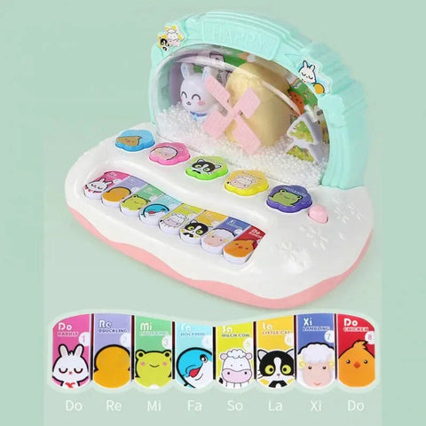 Baby Puzzle Music Piano Toy with Snowflake Led Light Children's Early Education Electronic Toys for Kids New Year Christmas Gift