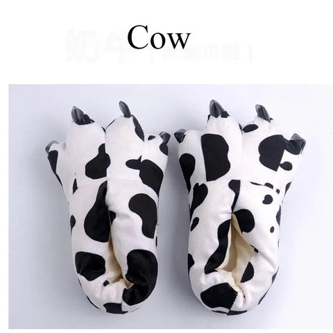 Autumn Winter Children Home Shoes Dinosaur Paw Shoes Cartoon Animal Cotton Baby Boy Girl Stitch Slippers Anime Pajamas Shoes