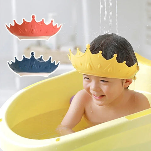 Silicone Shampoo Cap for Newborns and Kids, Adjustable and Resizable Shower Hat with Ear Protection and Visor for Safe Bathing