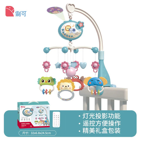 Musical Baby Crib Mobile with Lights Music Projection for Infants Remote Control Crib Toys for Newborn Baby Mobile for Crib Toys