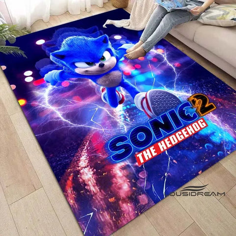 Anime Characters S-Sonic Carpet for Living Room Home Sofa Decoration,Children Game Large Decor Floor Mat Yoga Mat Large Carpet
