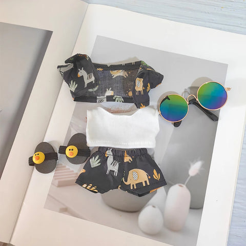 (Shoes Only)17cm Labubu Accessories Shoes Dolls Can Wear Shark Slippers Fun and Stylish Casual Shoes for Playtime