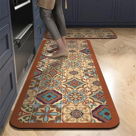 Non-slip Kitchen Carpets for Living Room Long Area Rug Kitchen Floor Mat Carpets Entrance Door Mat Home Decor Alfombra Tapis 러그