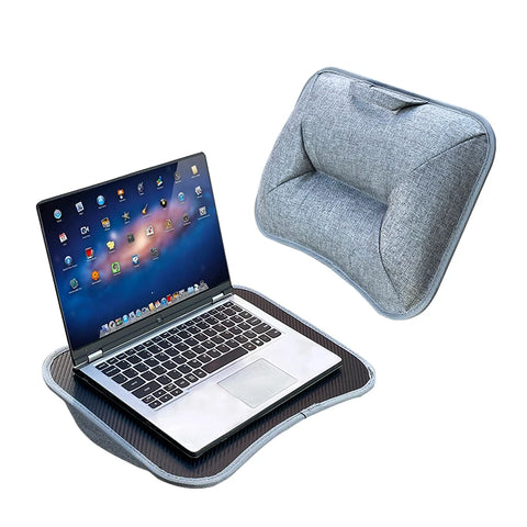 MUMUCC Multifunctional Laptop Desk With Cushion and Filled with Foam Particles, Small Pillow Table, Hard Mouse Pad Large