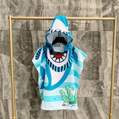 Baby Bath Towel Christmas Towel Baby Gifts For Newborn Muselina Bebe Beach Towels Blue Unicorn Hooded Sherpa For 0-12Years