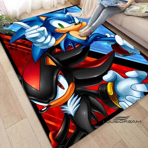 Anime Characters S-Sonic Carpet for Living Room Home Sofa Decoration,Children Game Large Decor Floor Mat Yoga Mat Large Carpet