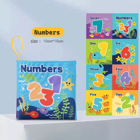 Visual Stimulus Cloth Book Montessori Early Educational Toys Kids Cartoon Toddlers Activity Fabric Books For Babies Gift