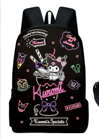 Sanrio Kuromi Backpack Sanrio Backpack Pencil Bag Student School Bag Primary and Middle kawaii Cartoon School Bag Mochila