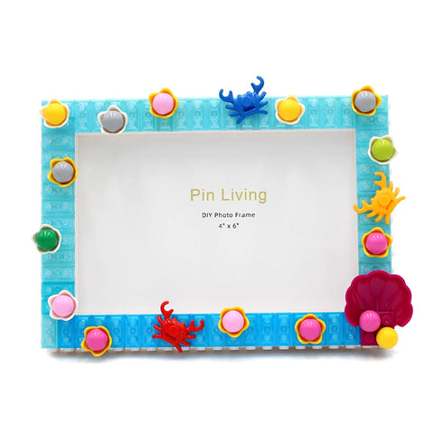 Pinliving Ocean Series Shell Baby DIY Building Blocks Simple Photo Frame Set Kindergarten Handmade Activities Modern