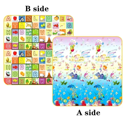 200cm*180cm Thick Baby Crawling Play Mats Cartoon Lion Giraffe Folding Mat Carpet Play Mat for Children's Safety Mat Rug Playmat