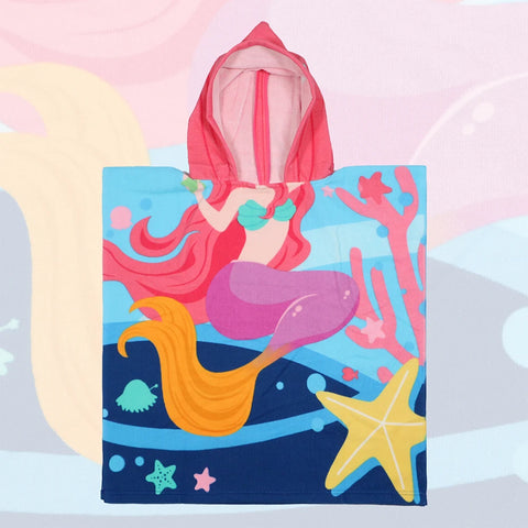 Baby Cartoon Printing Bathrobe Girls Unicorn Beach Towel Boy Shark Dinosaur Bath Towel Kids Hooded Cape Towel Children Bath Item