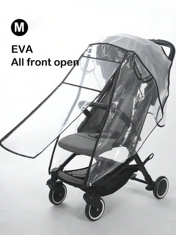 Baby stroller accessories waterproof and rainproof cover transparent windproof and dustproof opened for baby stroller raincoats