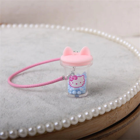 Mini Doll Kettle Pendant Transparent Water Cup for OB11 Dollhouse Scene Accessories BJD Dress Up Toys