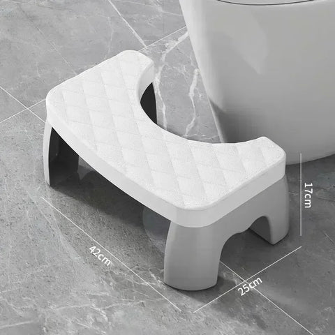 Toilet stool Home bathroom hair non-slip foot stool office plastic foot stool children pregnant women sitting stool