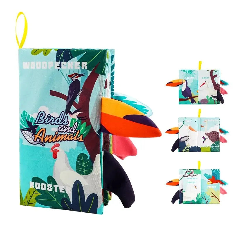 1PC Newborn 0-6 Months Baby Book, Touch and Feel Soft Book, Kids Toys Puzzle Montessori Toys