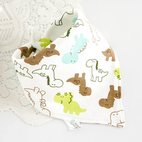 Baby Bibs Cotton Cute Animal Print Saliva Towel Bandana Bibs Newborn Teething Drooling Bib Unisex Feeding Apron For Boy Girl