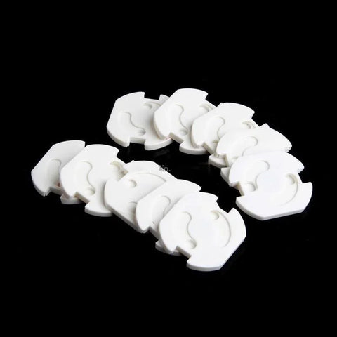 10Pcs EU Power Socket Electrical Outlet Baby Child Safety Guard Protection Anti Electric Shock Plugs Protector Rotate Cover