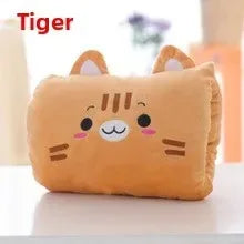Kids Cute Gift Winter Cartoon Plush Toys Hand Warmer Cartoon Animals Soft Pillow Hand Hold Warm Cushion Gift. Non Electrical